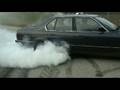 BMW E32 7er Burnout