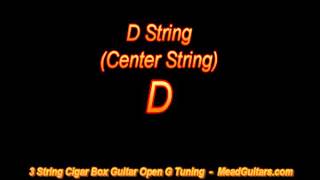 Tuning your Shovel Guitar Open G, D & E