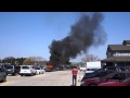 St Jacobs Farmers Market Car Fire 2 (Careful of loud ...