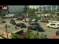 Michael Jackson s body family arriving at Staples Center for Memorial
