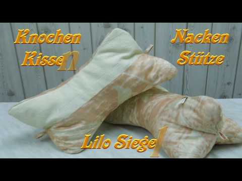 Nackenstütze Knochenkissen Kissen selber nähen - Lilo Siegel
