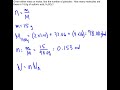 Number of molecules from a mass