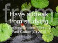 61 The positive distraction. music by Paul Collier. GOOD LUCK WITH EXAMS