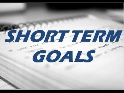 how to set short term goals