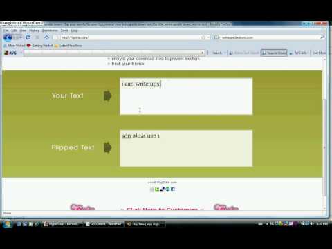 how to write upside down