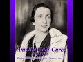 amelita galli-curci (1882-1963)
rossini : il barbiere di siviglia

amelita galli-curci , 1889-1963, italian coloratura soprano. she studied piano at the milan conservatory and meanwhile trained her own voice. from the time she made her debut in the role of gilda in rigoletto in 1906 until goiter forced her retirement from opera in 1930, her full and golden voice won great praise; at her best she was not excelled by any coloratura of her day. after her american debut (chicago, 1916) she sang with the chicago opera company until 1924. at the metropolitan opera, new york city, she sang first in 1921 and regularly from 1926 to 1930, presenting all the standard coloratura roles.

una voce poco fa:
qui'nel cor mi risuono!
il mio cor ferito e gia;
e lindor fu che il piago.
si, lindoro mio sara!
lo giurai, la vincero.
il tutor ricusera;
io l'ingengno aguzzero;
alla fin s'acchettera,
e contenta io restero,
si, lindoro mio sara!
lo giurai-la vincero.
io sono docile, son rispettosa,
sono obbediente, dolce, amorosa;
mi lascio reggere, mi fo guidar.
ma se mi toccano dov'e' il mio debole
saro' una vipera e cento trappole
prima di cedere faro' giocar.
si' si', la vincero'. potessi almeno
mandargli questa lettera. ma come?
di nessun qui mi fido;
il tutore ha cent'occhi basta, basta;
sigilliamola intanto.

-------------

i heard a little voice just now:
oh, it has thrilled my very heart!
i feel that i am wounded sore;
and it was lindor who hurled the dart.
yes, lindor, dearest, shall be mine!
i've sworn it, and we'll never part.
my guardian sure will never consent;
but i must sharpen all my wit;
content at last, he will relent,
and we, oh joy! be wedded yet,
yes, lindor, i have sworn to love!
and, loving, we'll our cares forget.
...