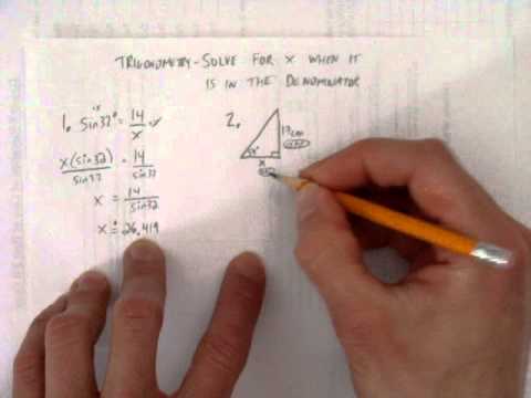 how to isolate x in trigonometry