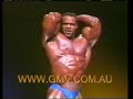 Paul Dillett Posing at the 1996 Ironman Pro Paul Dillett Posing at the 1996 Ironman Pro