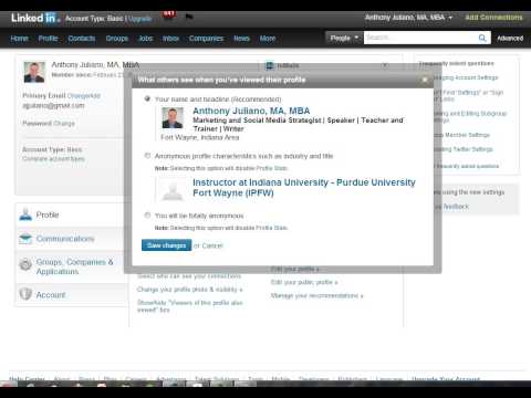 how to anonymous linkedin user