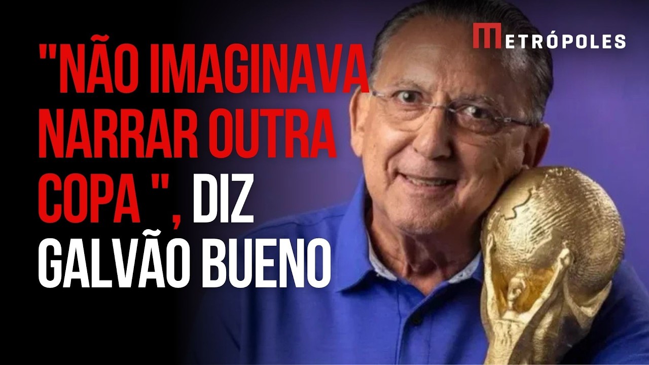 "Imprensa esportiva perdeu um pouco a importância", diz Galvão Bueno sobre ocupação de influencers