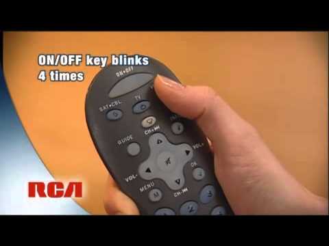 how to sync rca universal remote to tv