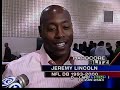 Jeremy Lincoln hands out turkeys