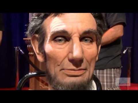Animatronic - As part of the Journey into Imagineering pavilion at the D23 Expo, parts of the latest Audio-Animatronic figures were on display. This head of Mr. Lincoln is...