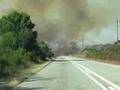 road fire