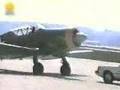 WW11 aircraft hits car