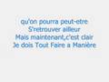 Je dois tout faire a ma maniere - Nikki Yanofsky .. KARAOKÉ