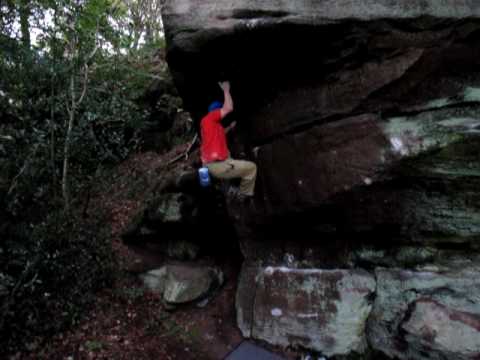 Stu on the 2nd ascent
