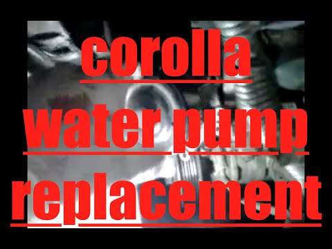 DIY How to install replace the water pump on a 2001 Toyota Corolla Matrix