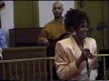 Dorinda Clark Cole throws hankershief @drummer..lol