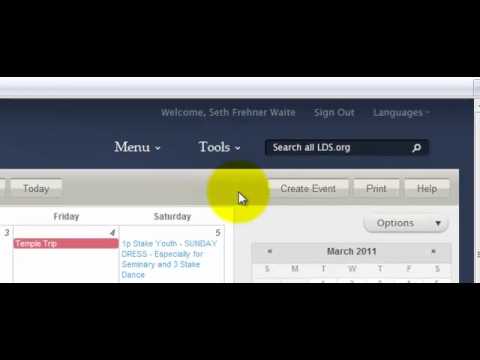 how to sync lds calendar with iphone