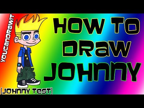 how to draw johnny test