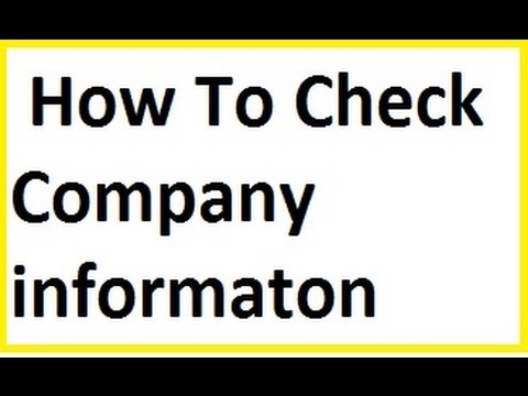 how to check if a company is registered in india