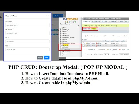 Funda Of Web It Php Crud 1 Bootstrap Modal How To Insert Data Into Database In Php<script async src=