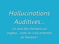 Hallucinations auditives