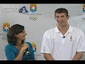 Michael Phelps takes questions from a live chat.