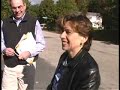 randi weingarten, president of aft and mark mackenzie, president of the new hampshire afl-cio go on a labor walk to talk to union members about the election 10-4-08. credit: lee sandberg