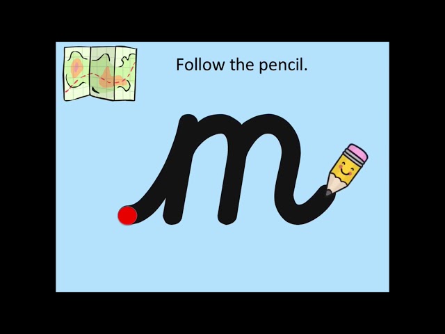 'm' Phonics and handwriting video (Phase 2)