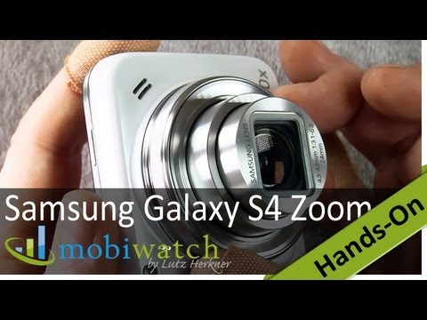 Das Samsung Galaxy S4 Zoom im Hands-on Test: vorne Kamera, hinten Handy