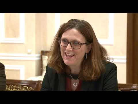 Președintele Republicii Moldova, Igor Dodon, s-a întîlnit cu Cecilia Malmstrôm, Comisar European pentru Comerț