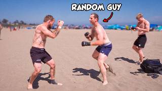 Fighting strangers to see if jiu jitsu works