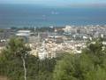 view of thessaloniki from hills to the east