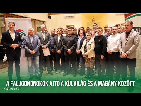 Dr. Pásztor Bálint köszöntőbeszéde a falugondnoki szolgálat 10 éves jubileumi ünnepségén-cover