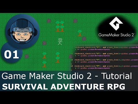 BIRTH OF A RPG - Game Maker Studio 2: Ep. #01 - Let's Make a Survival Adventure RPG (S3)