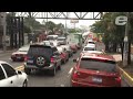 Trafico pesado atesta la capital