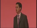Ed Miliband speaks to Conference Ed Miliband speaks to Conference