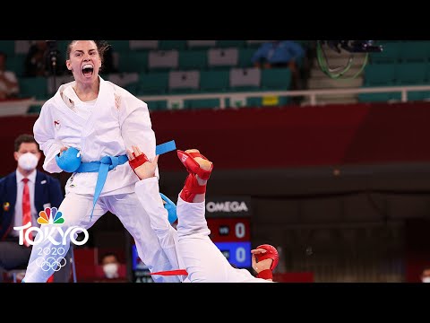 Jovana Prekovic given 61kg kumite gold by hantei in scoreless final | Tokyo Olympics | NBC Sports