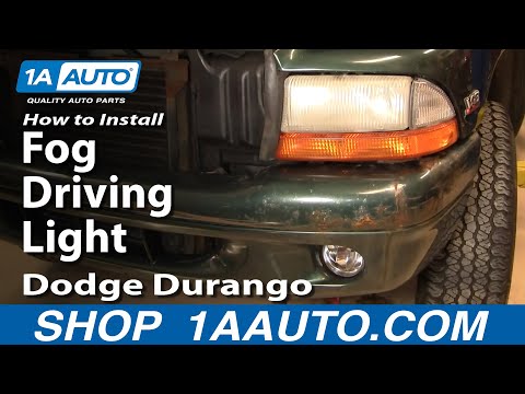 How To Install Replace Fog Driving Light Dodge Durango Dakota 97-00 1AAuto.com