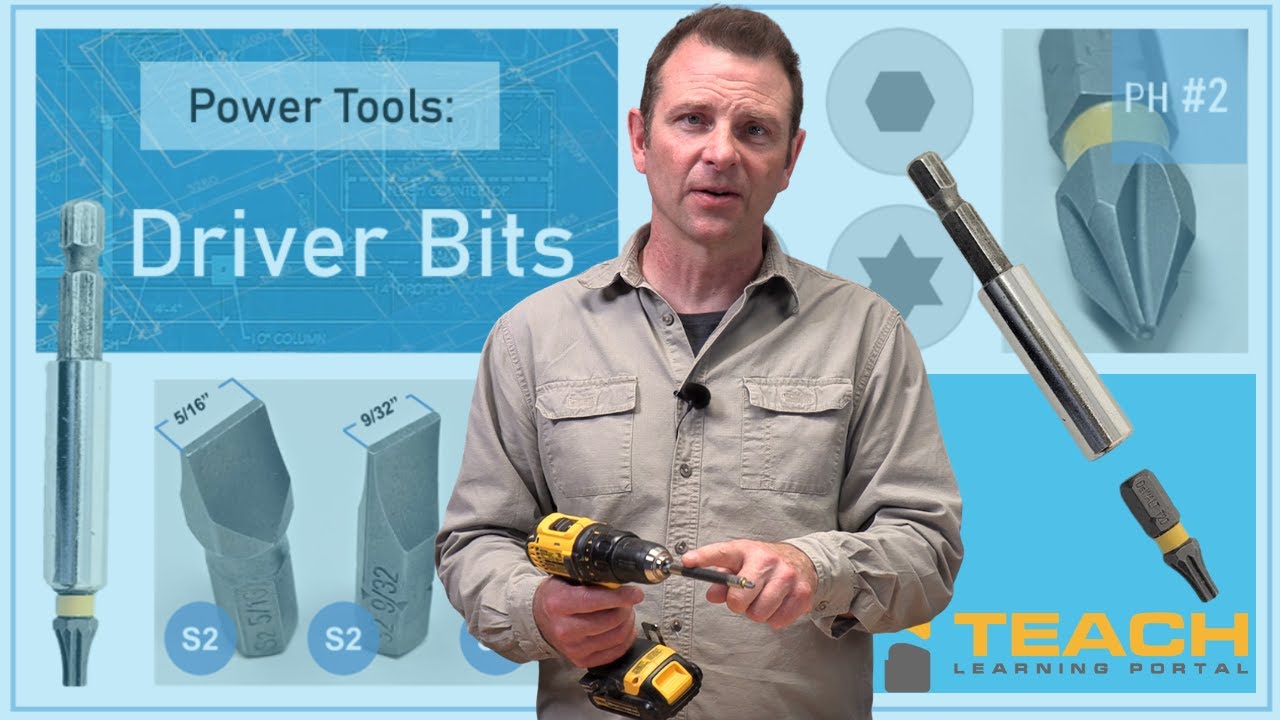 All about Cordless Drill Driver Bits - TEACH Construction Trades Training Video Series