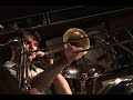bruce cassidy's hotfoot orchestra live at the rex hotel toronto, kelly jefferson - tenor, vern dorge - alto, brian o'kane - trumpet, phil gray - trombone - doug gibson - tuba, tom szczesniak - piano, kim ratcliffe - guitar, pat kilbride - bass, ben riley - drums.