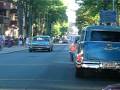 Cruising the streets of the city Falkoping in my Tbird during the 