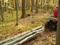 skidding logs2 with ATV