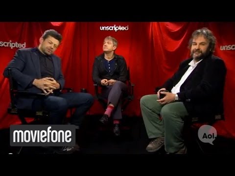 Andy Serkis - Subscribe to Moviefone Today: http://bit.ly/15j8XWV Watch More Unscripted Here: http://bit.ly/YAburB **** More Below **** Peter Jackson, Andy Serkis and Mart...