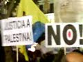 protesta contra los ataques de Israel sobre Palestina en la plaza del sol Madrid 4/1/2009