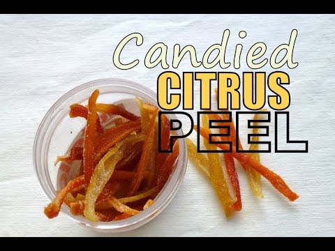 how to candied lemon peel