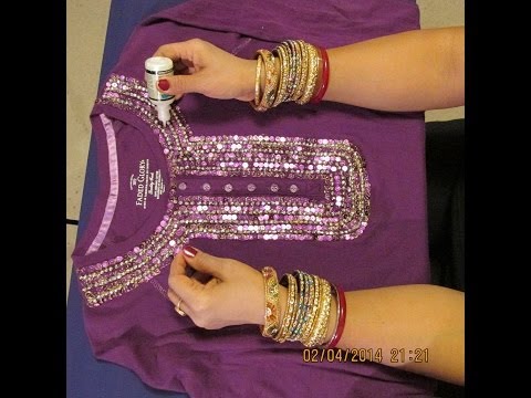 how to attach sequins