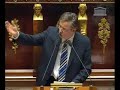 3°partie du discours de Nicolas Dupont-Aignan proposant aux députés une procédure permettant de retarder la ratification du traité simplifié ou traité de Lisbonne